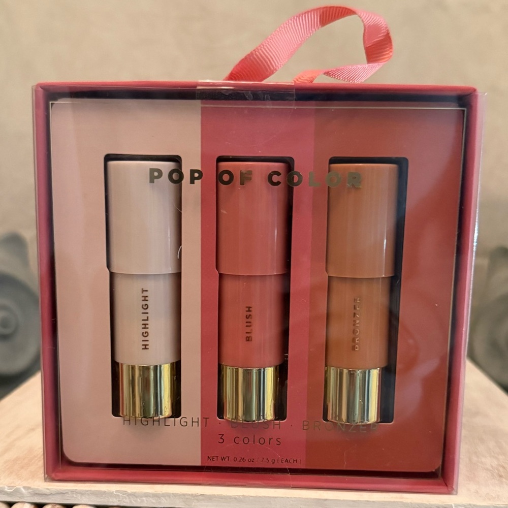 ⚡️Pop Of Color: Highlight-Blush-Bronzer